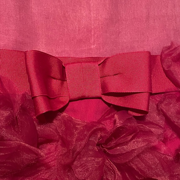 Neiman Marcus x Target Girls Marchesa Fuchsia Silk Poly Tulle Petals Dress M 7/8 - Picture 2 of 7